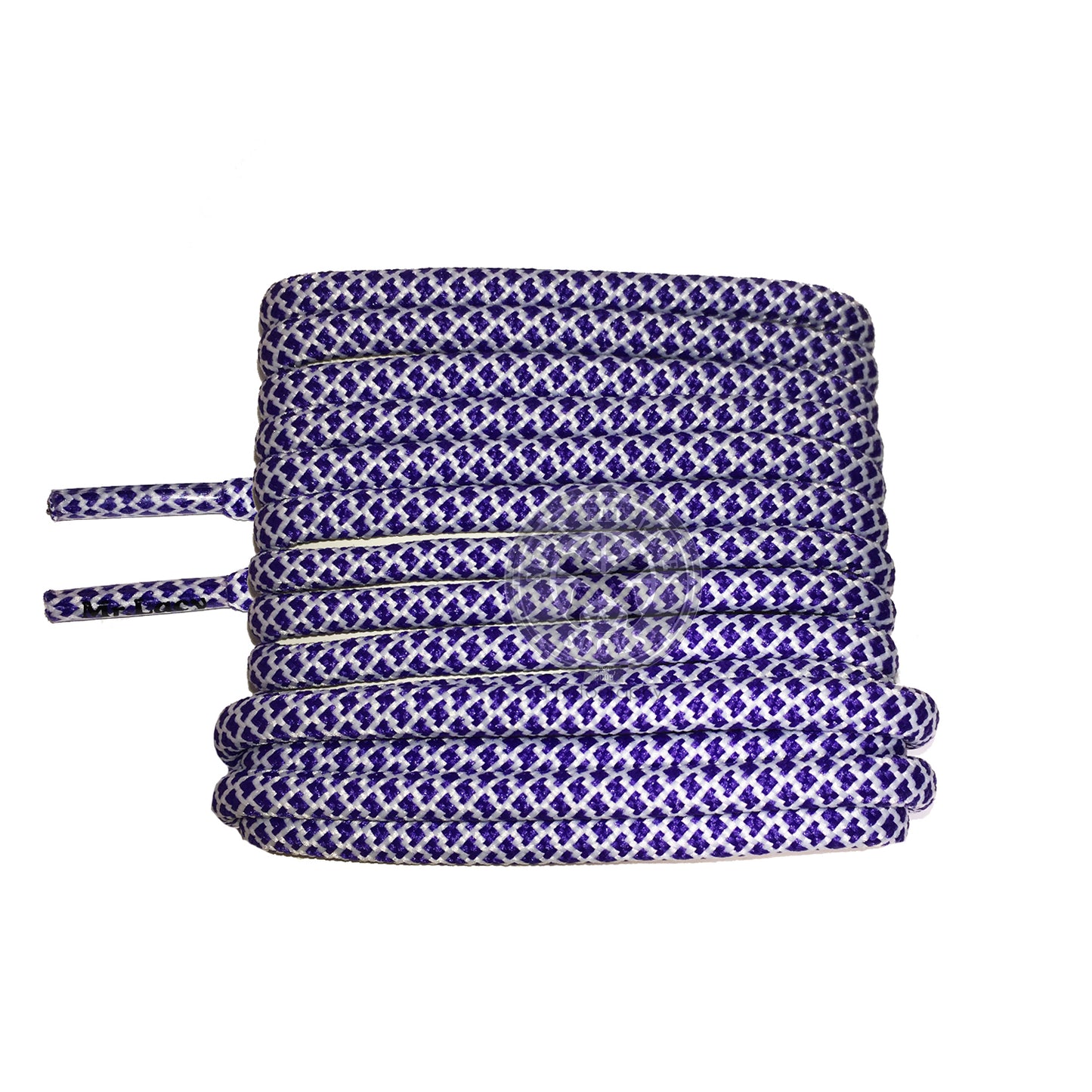 Mr Lacy Ropies - Violet & White Shoelaces