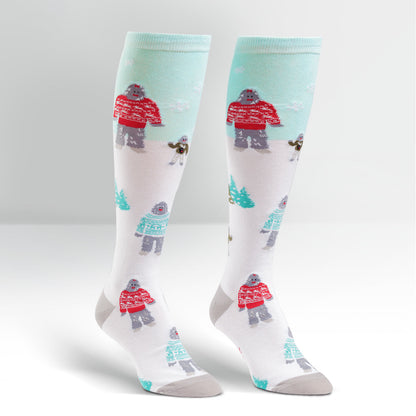 Sock It To Me Women's Funky Knee High Socks - The Yeti Family