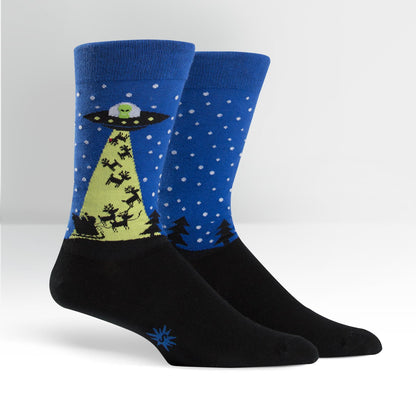 Sock It To Me Men's Crew Socks - Alien Who Stole Christmas