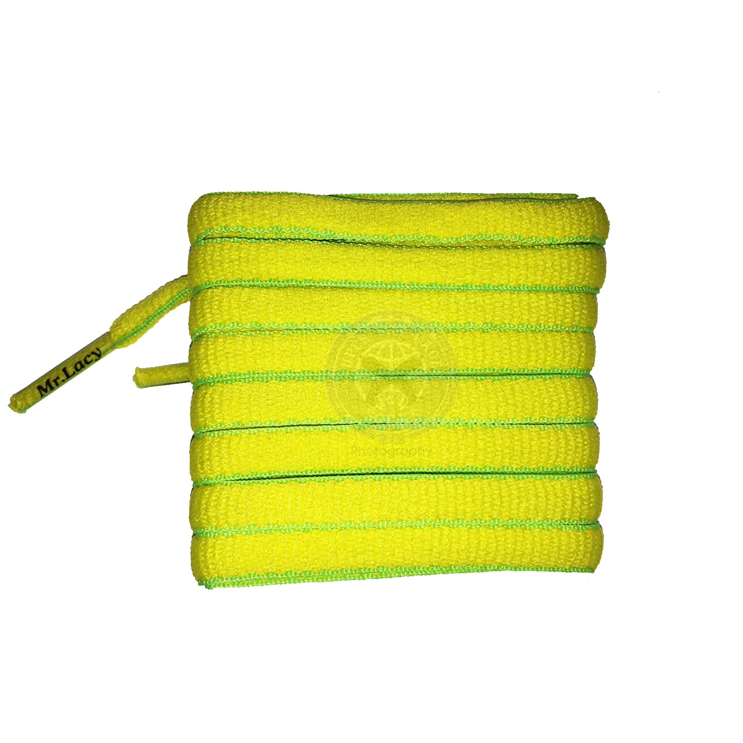 Mr Lacy Slimmies - Yellow & Green Shoelaces