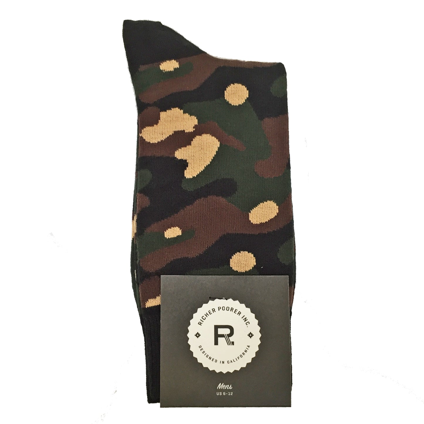 Richer Poorer Men's Crew Socks - Trooper - Green