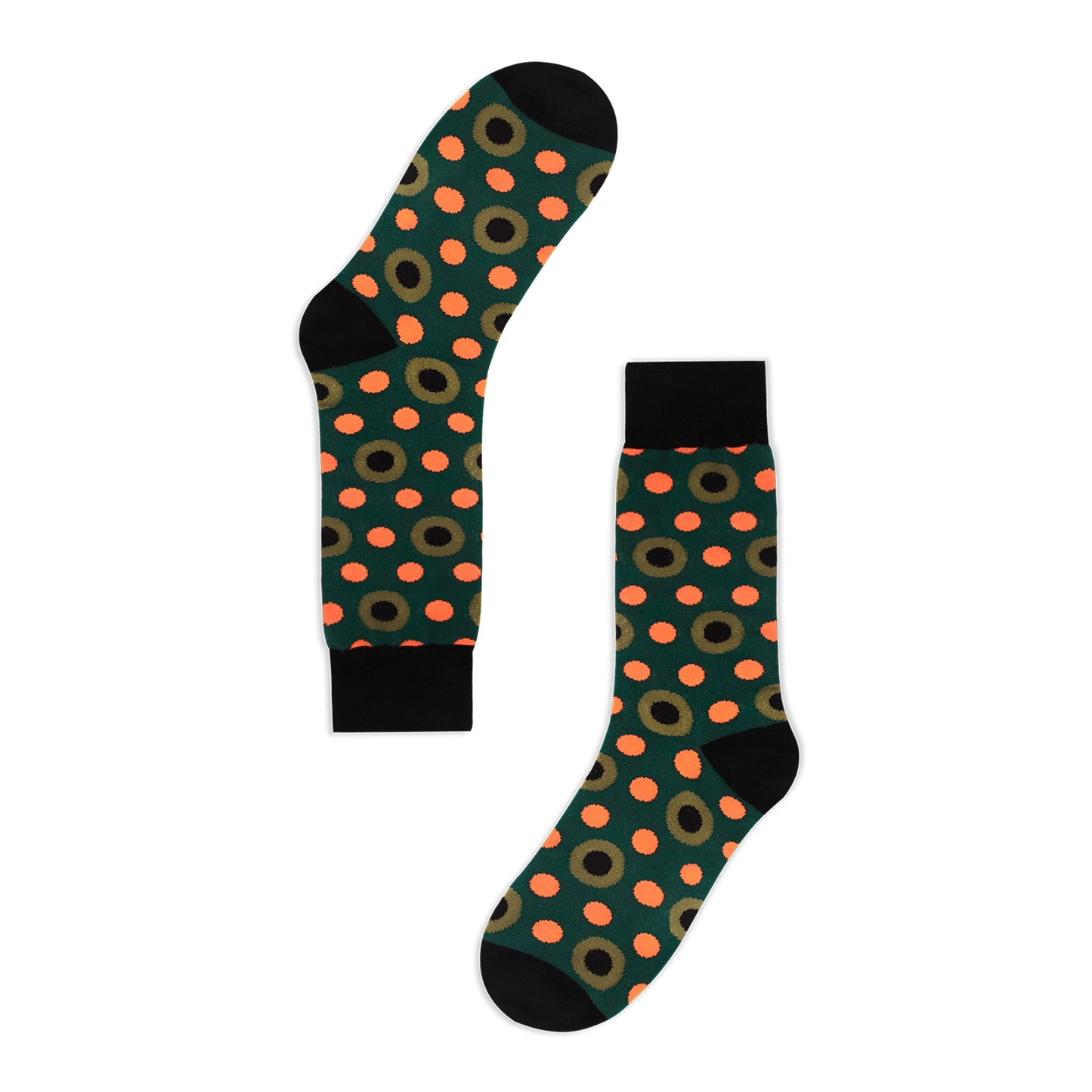 Golden Rabbit Unisex Crew Socks - Vary Army - Large