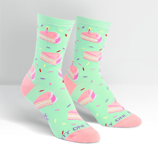 Sock It To Me Women's Crew Socks - Party On!