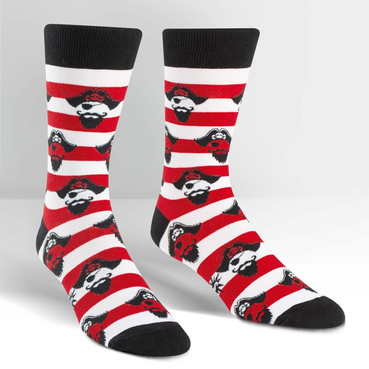 Sock It To Me Men's Crew Socks - Argh Ye Stripey