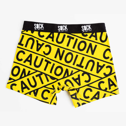 Sock It To Me Men's Underwear - Caution Tape - Large