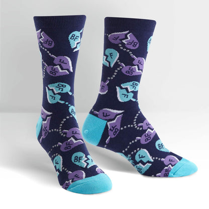 Sock It To Me Women's Crew Socks - Best Friends 4 Ever