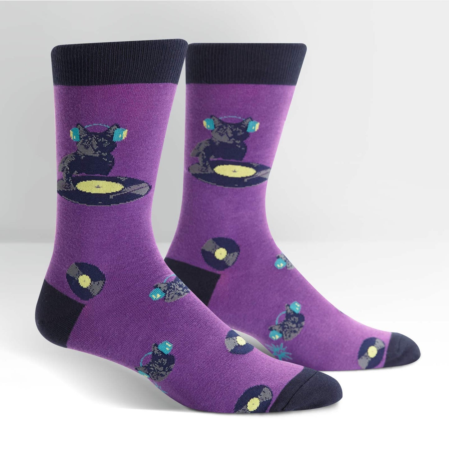 Sock It To Me Men's Crew Socks - Cat Scratch