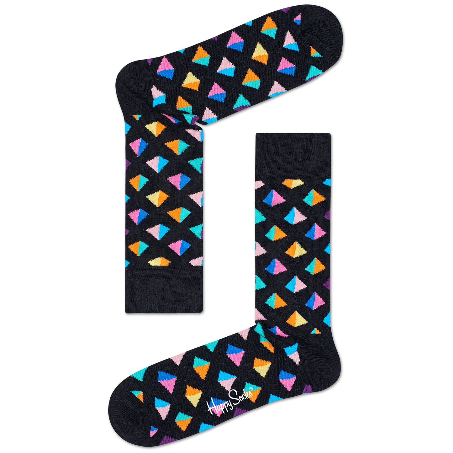 Happy Socks Men's Crew Socks - Pyramids