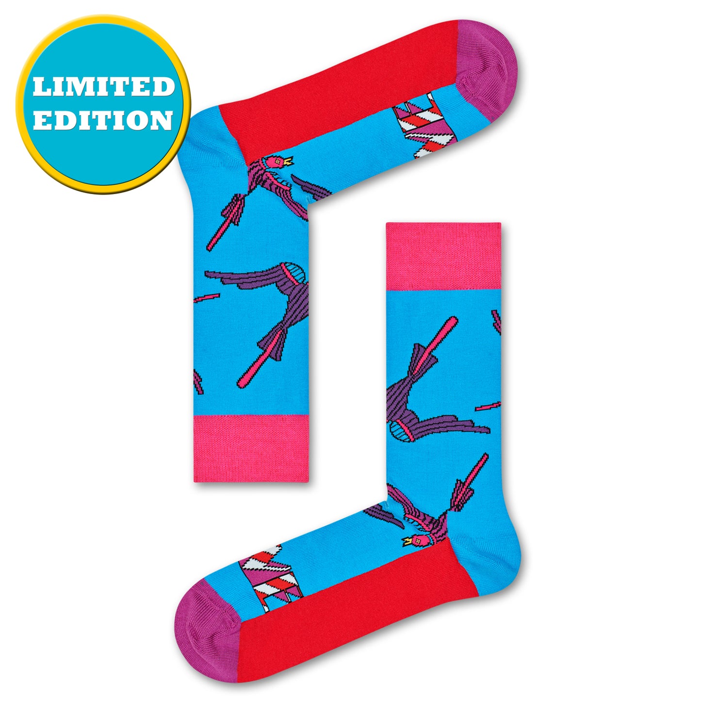 Happy Socks x The Beatles Men's Crew Socks - Love (50th Anniversary)
