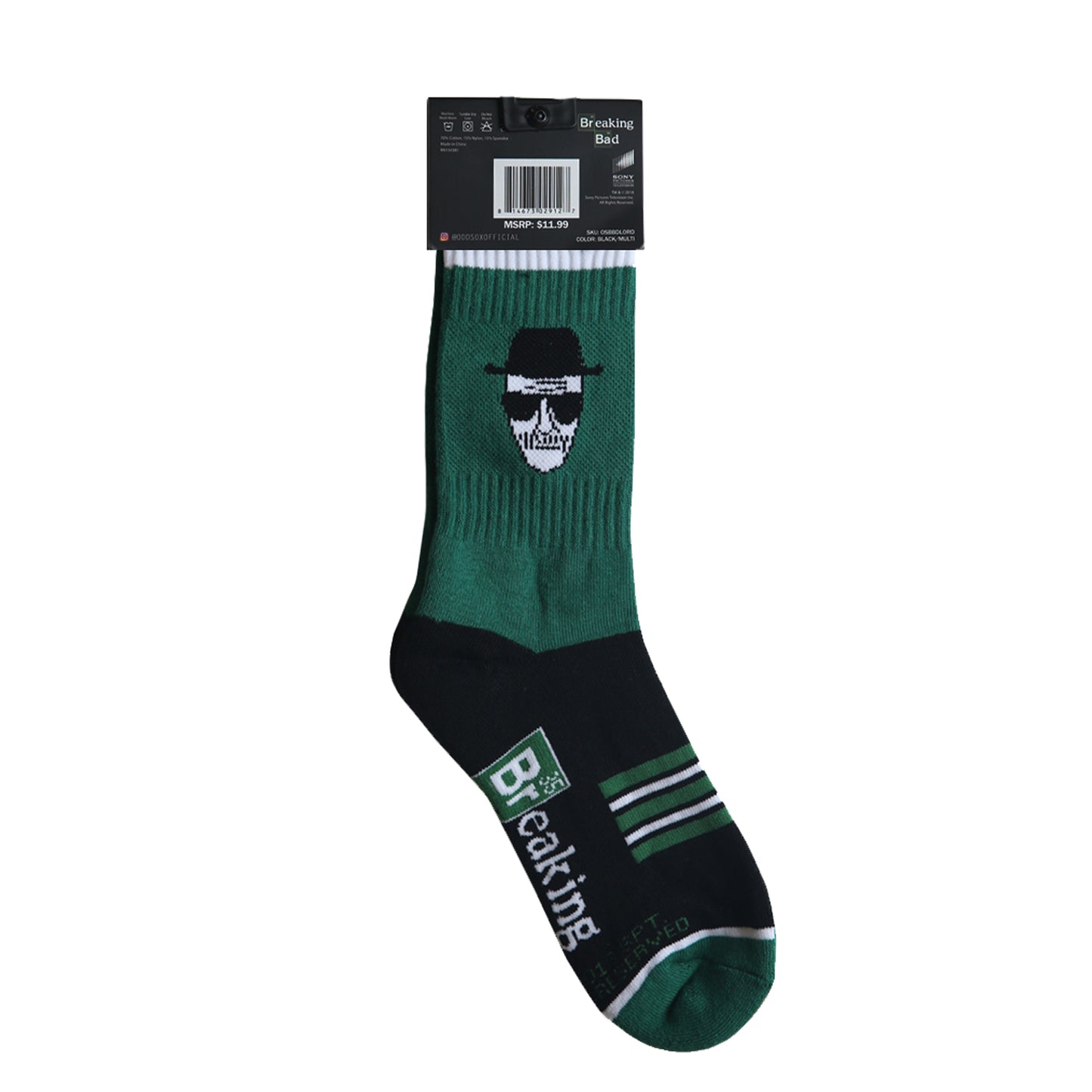 Odd Sox Men's Crew Socks - Who Is Heisenberg? (Breaking Bad)