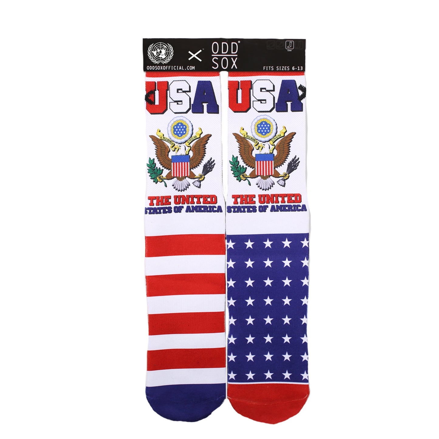 Odd Sox Men's Crew Socks - United States of America