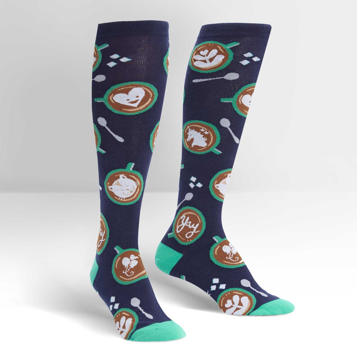 Sock It To Me Women's Knee High Socks - Barista Artista