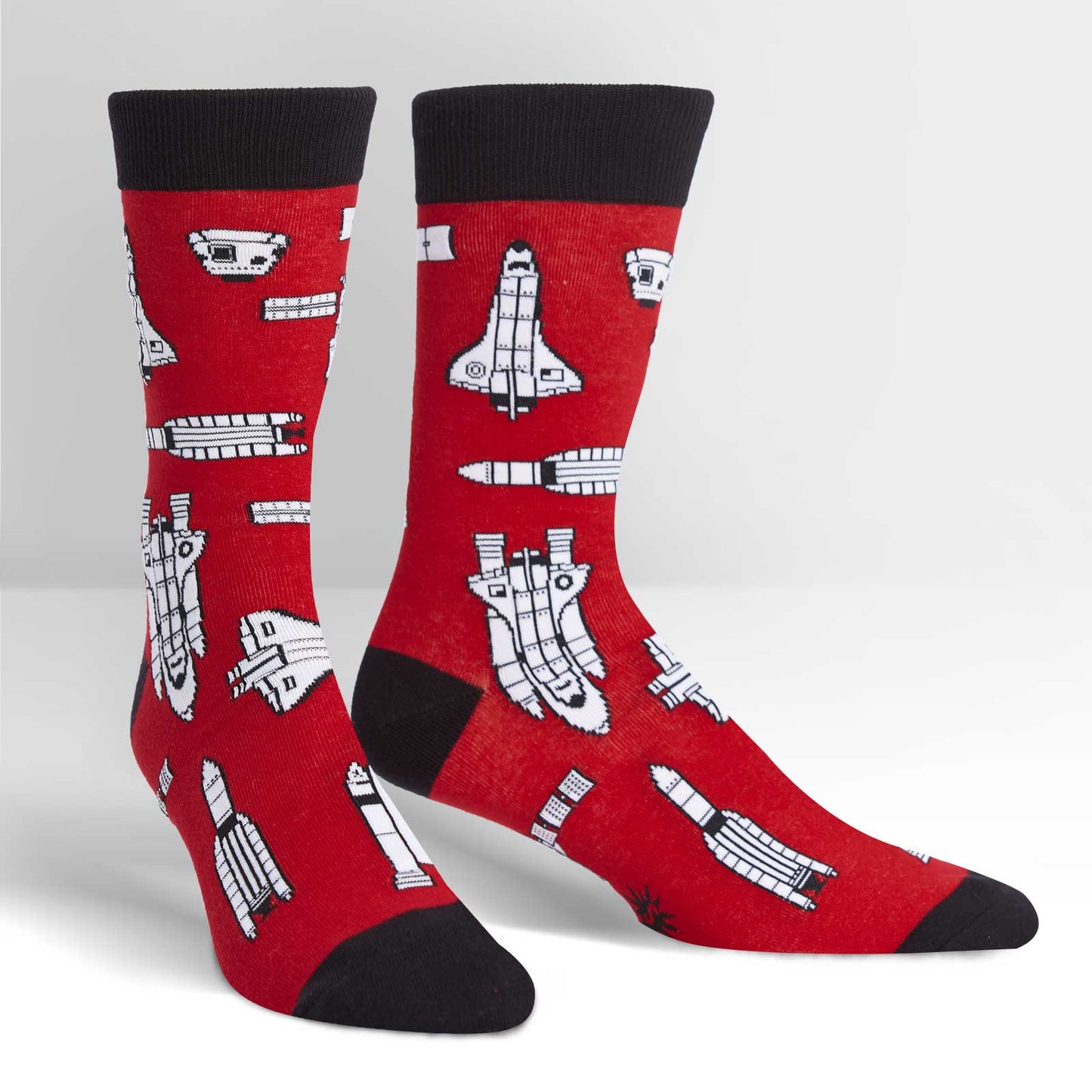 Sock It To Me Men's Crew Socks - Space Craft