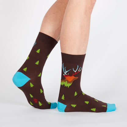 Sock It To Me Men's Crew Socks - Horn to be Wild