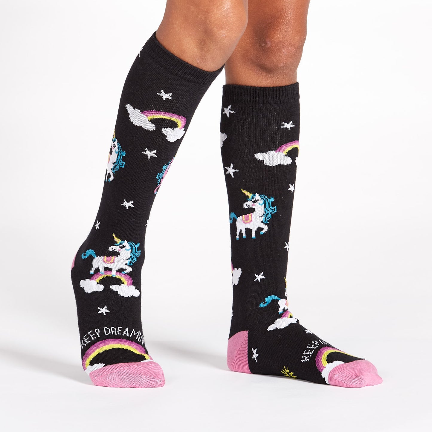 Sock It To Me Kids Knee High Socks - Keep Dreamin' (7-10 Years Old)