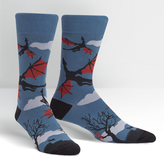 Sock It To Me Men's Crew Socks - Twilight Flight