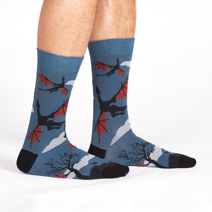 Sock It To Me Men's Crew Socks - Twilight Flight