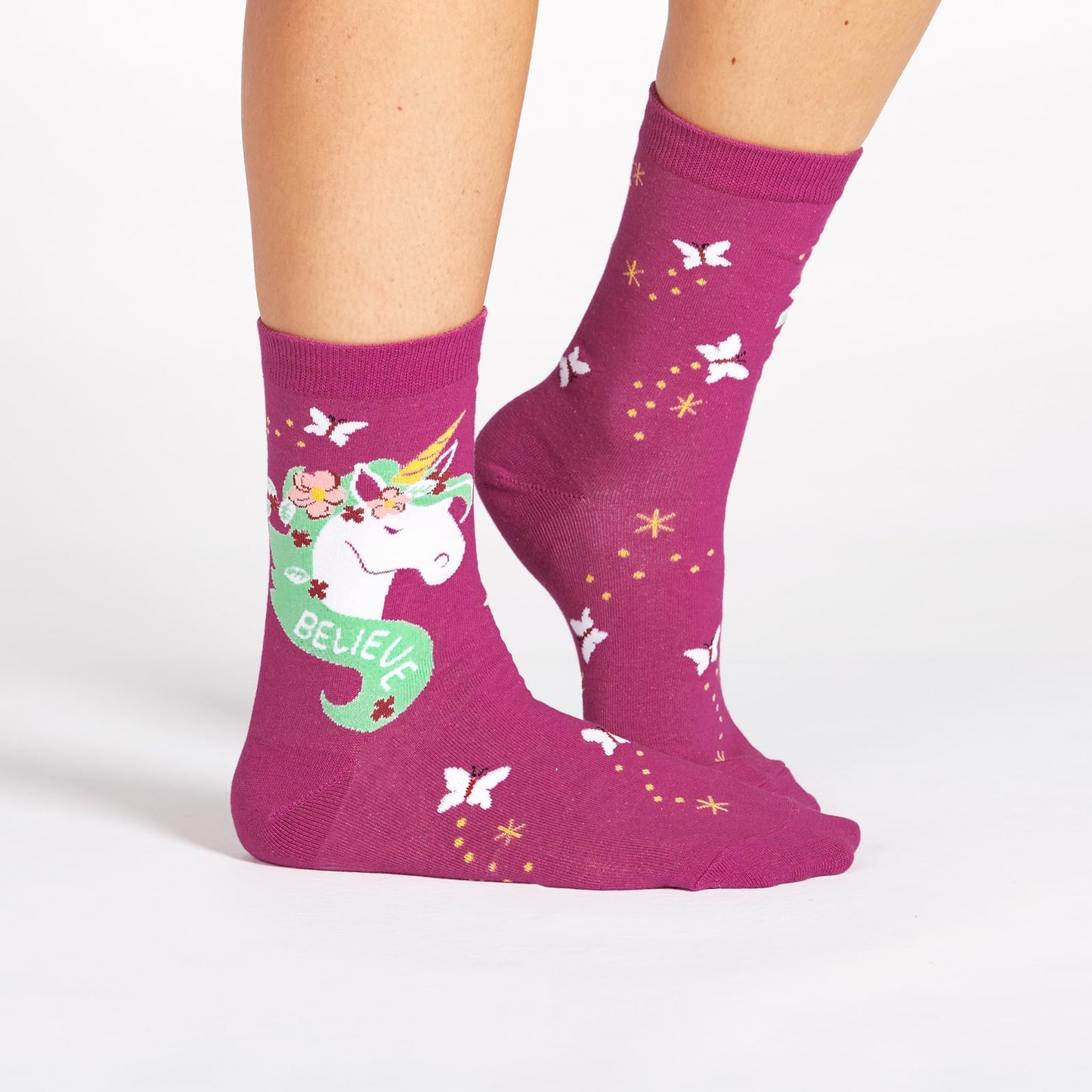 Sock It To Me Women's Crew Socks - Believe In Magic