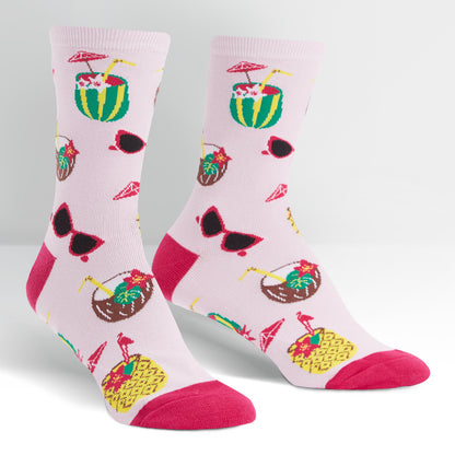 Sock It To Me Women's Crew Socks - Rum Away With Me