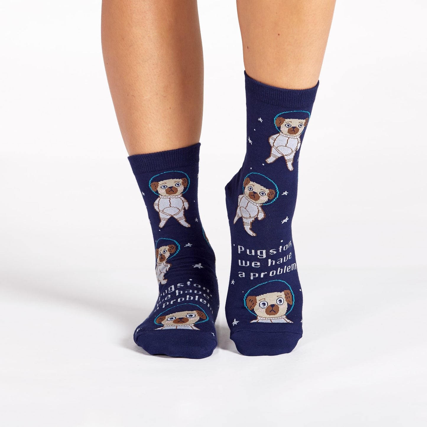 Sock It To Me Women's Crew Socks - Pugston, We Have a Problem