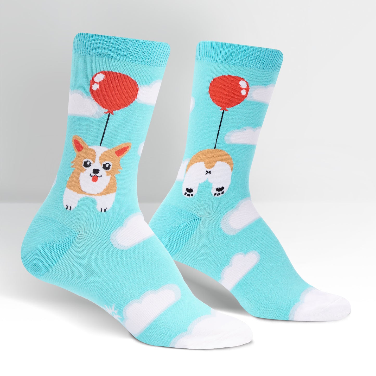 Sock It To Me Women's Crew Socks - Pup, Pup and Away