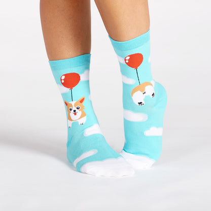 Sock It To Me Women's Crew Socks - Pup, Pup and Away