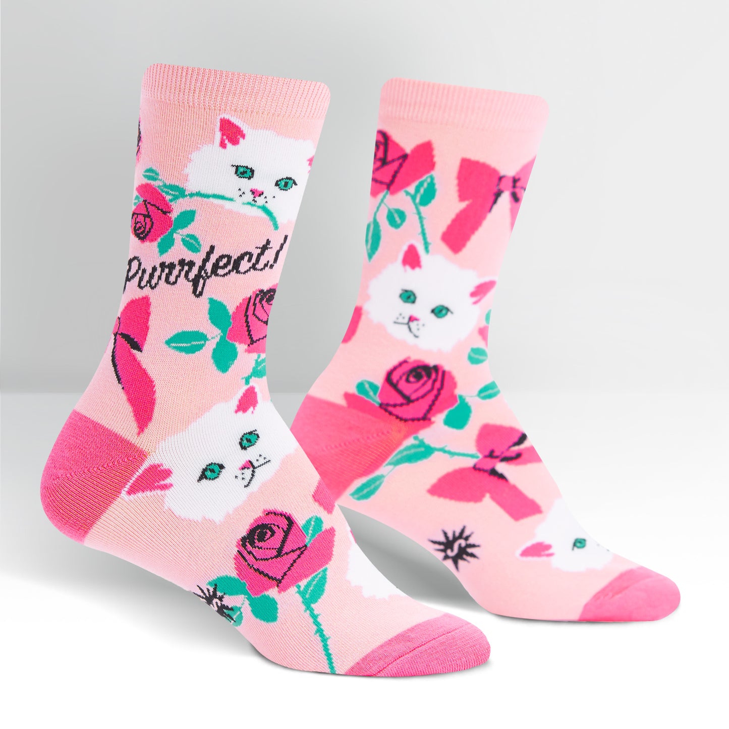 Sock It To Me Women's Crew Socks - You're Purrfect