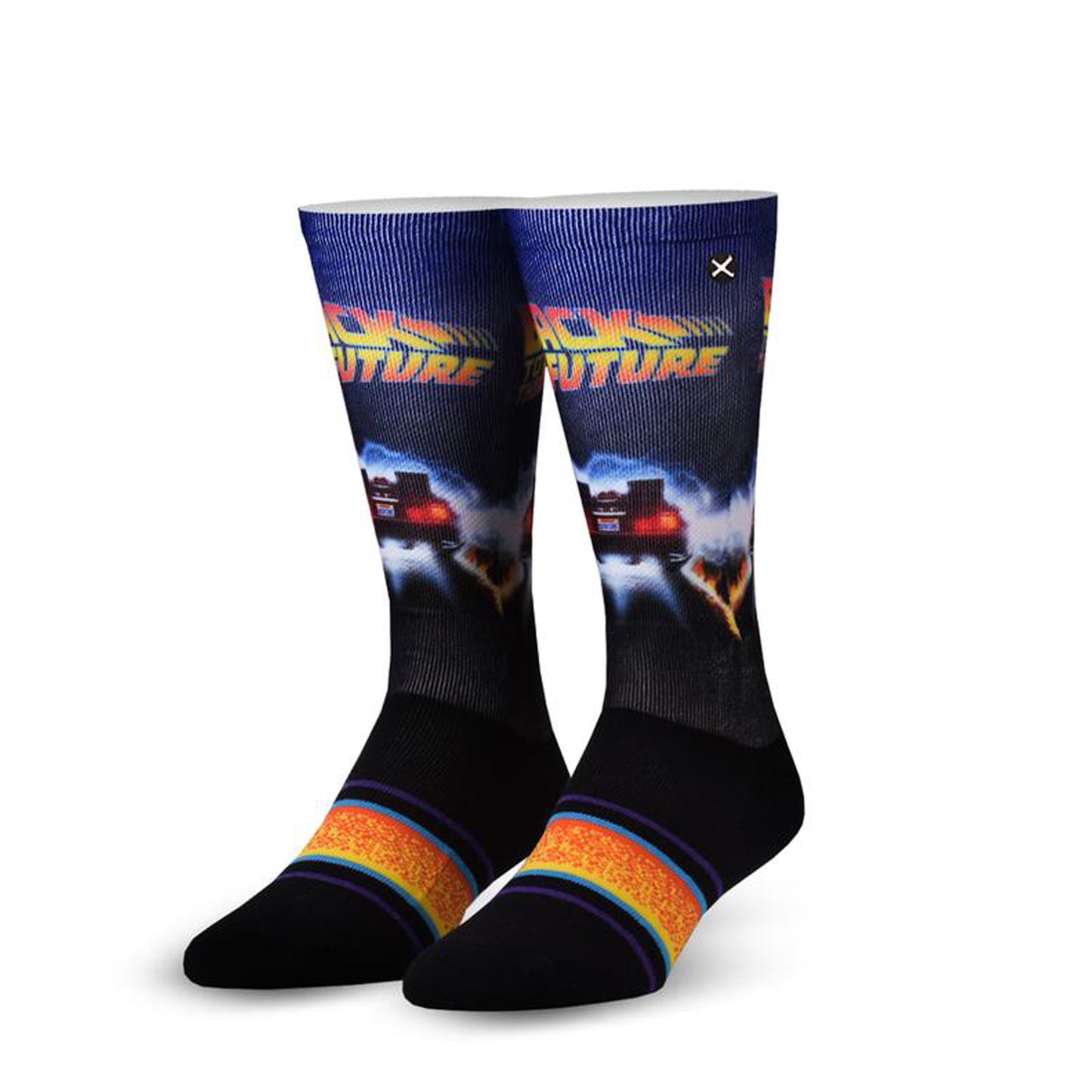 Odd Sox Men's Crew Socks - Back In Time (Back to the Future)