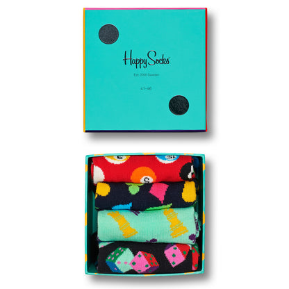 Happy Socks Men's Game Night Gift Box - 4 Pack