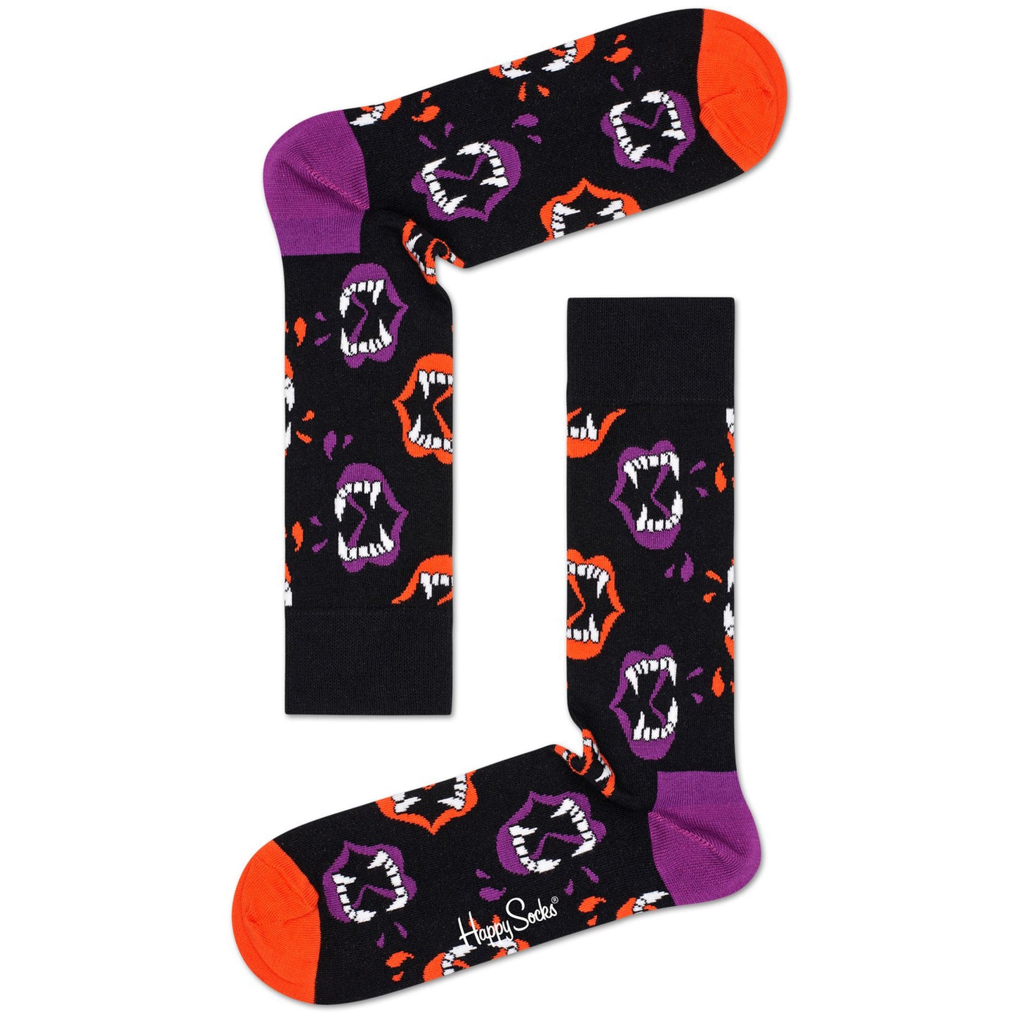 Happy Socks Women's Crew Socks - Halloween Fang