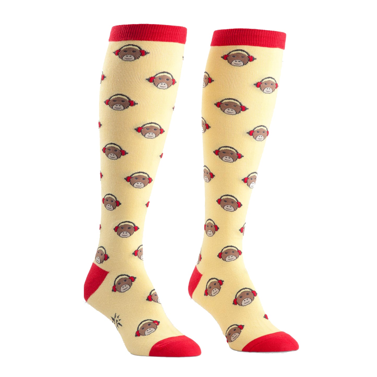 Sock It To Me Women's Funky Knee High Socks - Monkeys