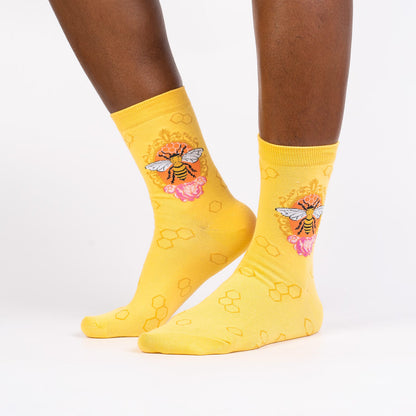 Sock It To Me Women's Crew Socks - Queen Bee