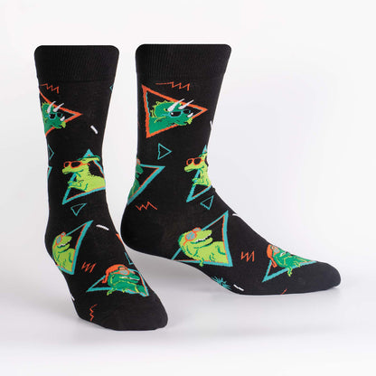 Sock It To Me Men's Crew Socks - Jurassic Party