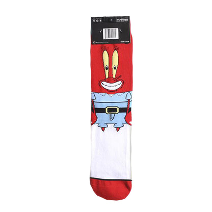 Odd Sox Men's Crew Socks - Squidward & Mr Krab (Spongebob Squarepants)