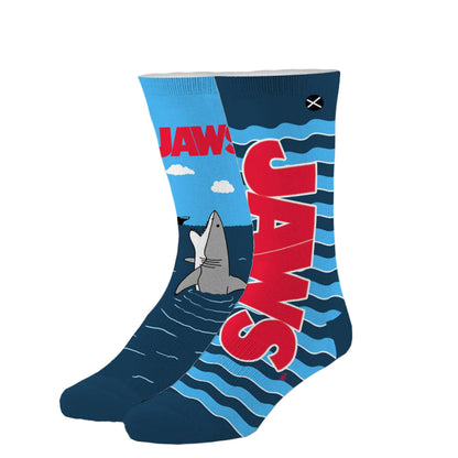 Odd Sox Men's Crew Socks - Open Wide (Jaws)