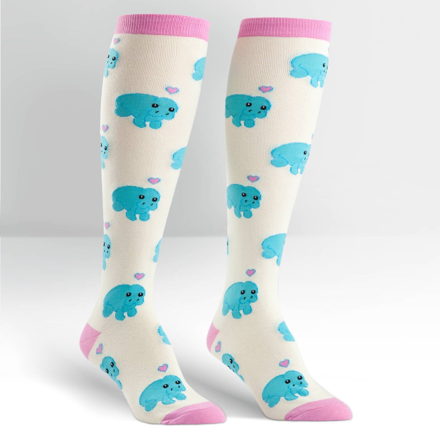 Sock It To Me Women's Funky Knee High Socks - Manatee