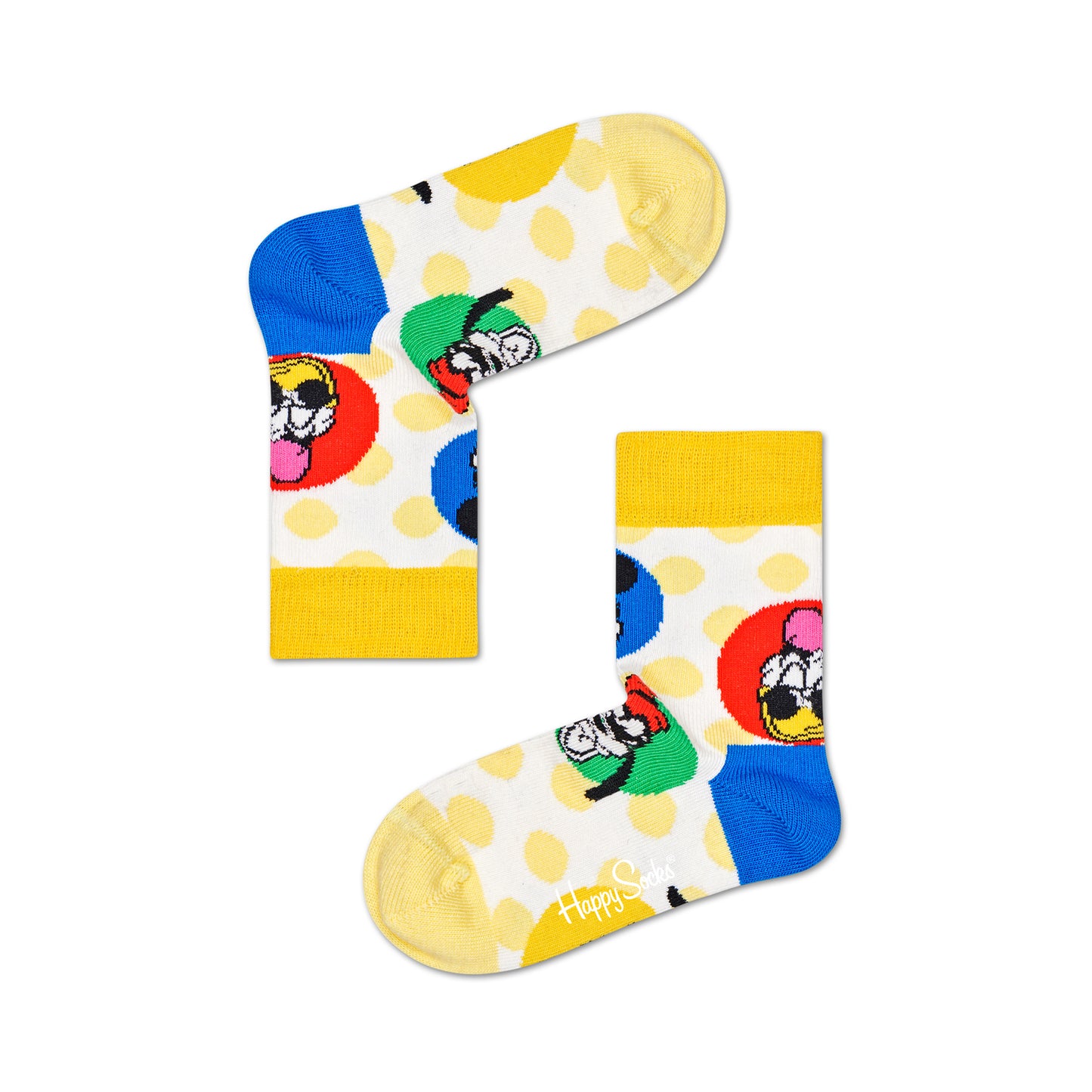 Happy Socks x Disney Kids Crew Socks - Sunny (7-9 Years Old)