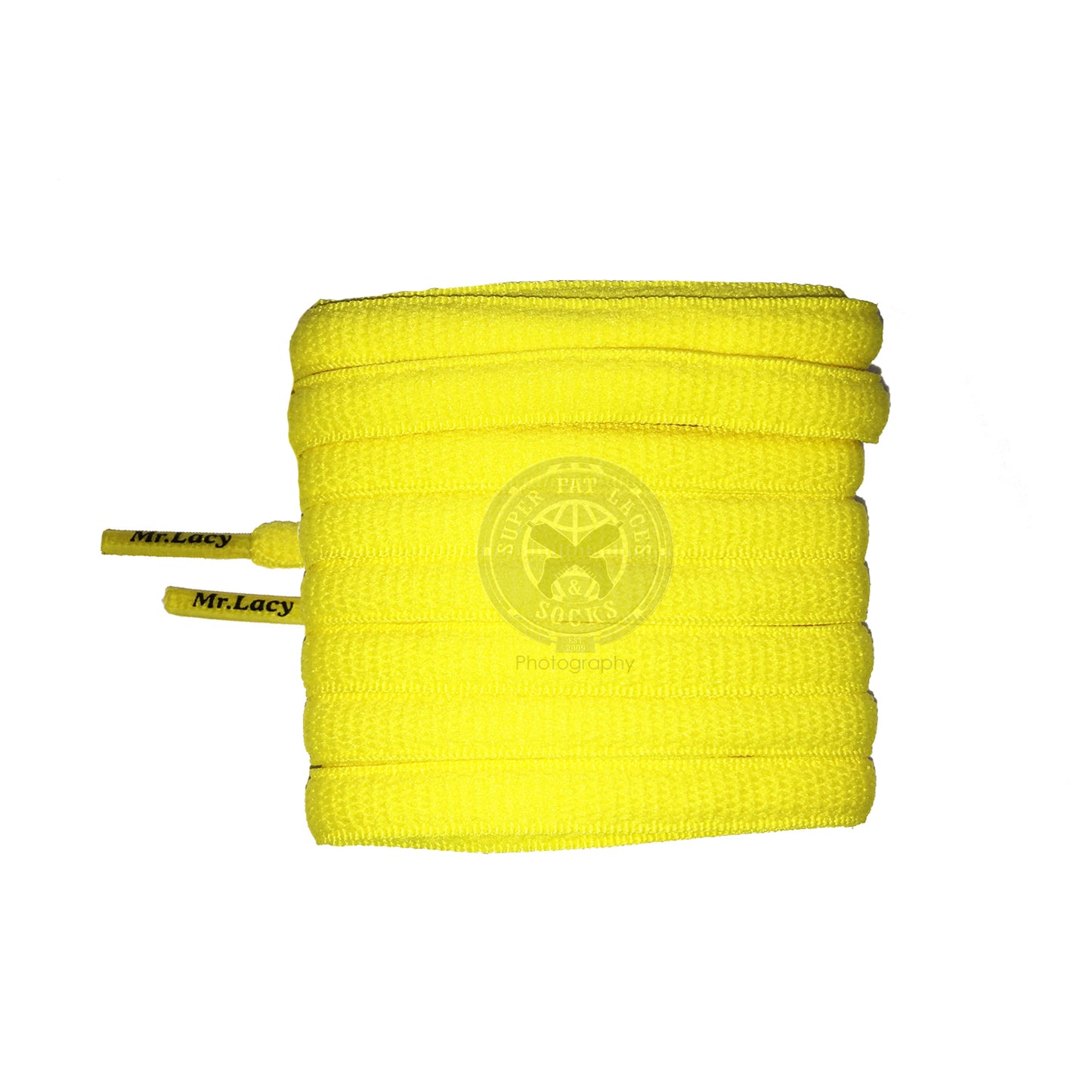 Mr Lacy Slimmies - Yellow Shoelaces