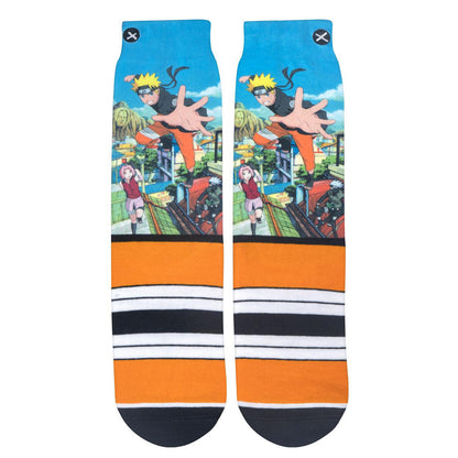 Odd Sox Men's Crew Socks - Naruto Strike! (Naruto Shippuden)