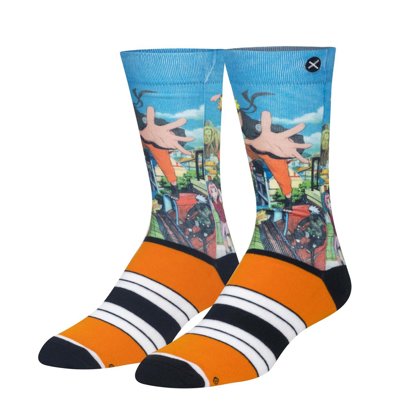 Odd Sox Men's Crew Socks - Naruto Strike! (Naruto Shippuden)