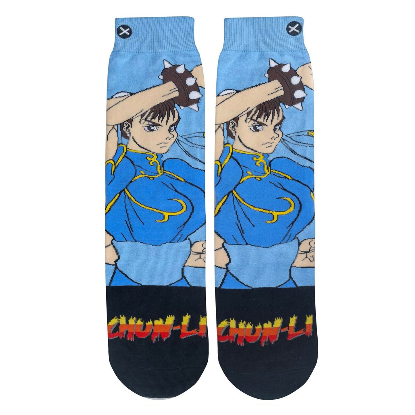 Odd Sox Men's Crew Socks - Chun Li (Street Fighter II)