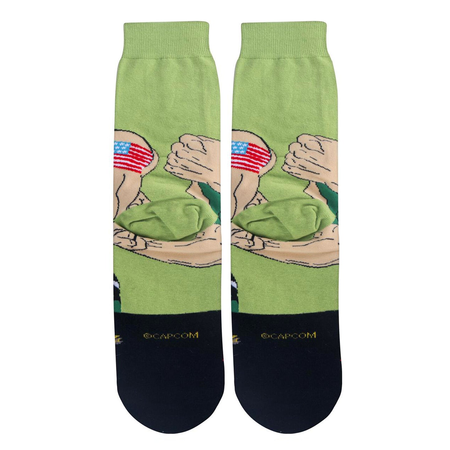 Odd Sox Men's Crew Socks - Guile (Street Fighter II)