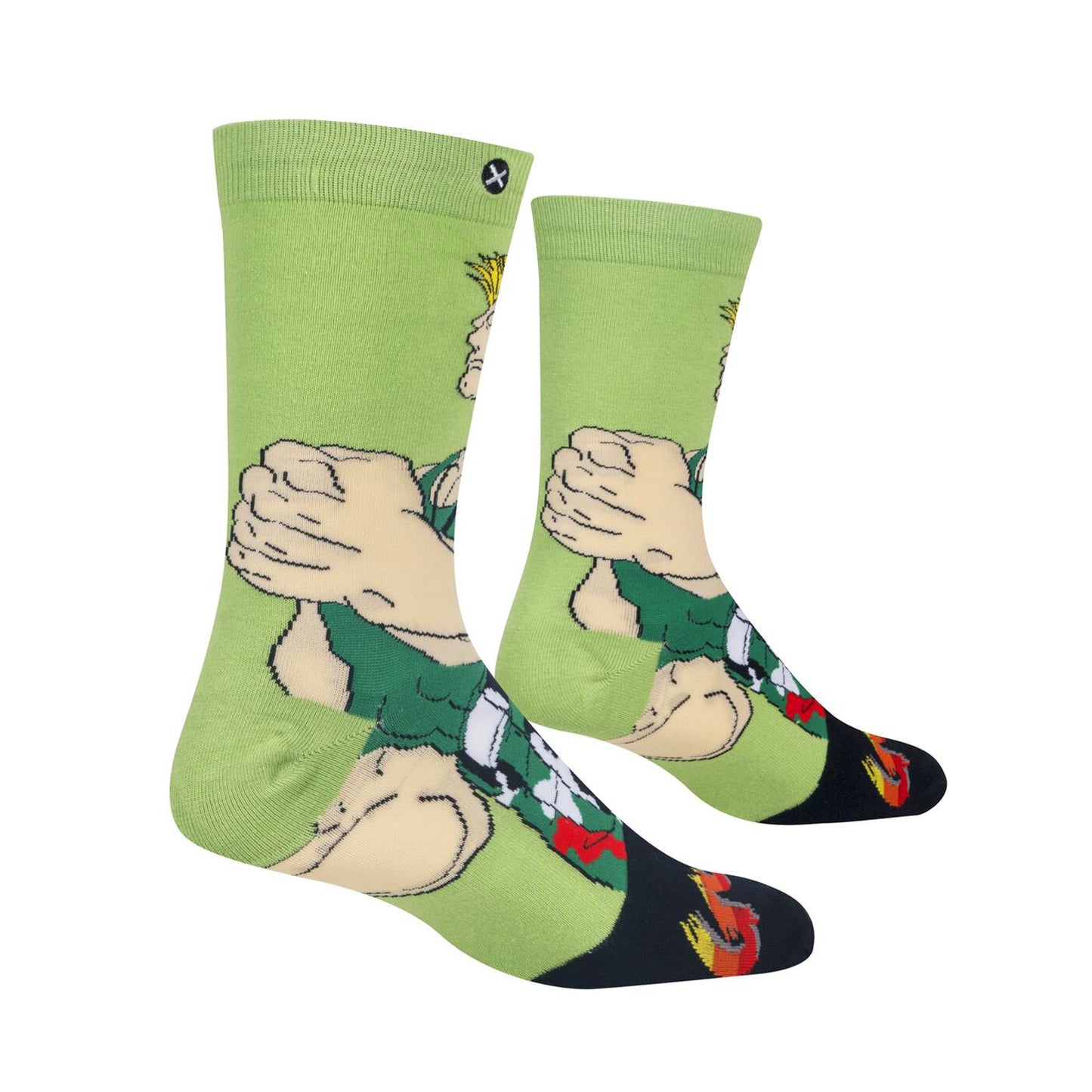 Odd Sox Men's Crew Socks - Guile (Street Fighter II)