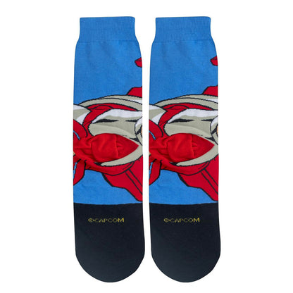 Odd Sox Men's Crew Socks - M Bison (Street Fighter II)