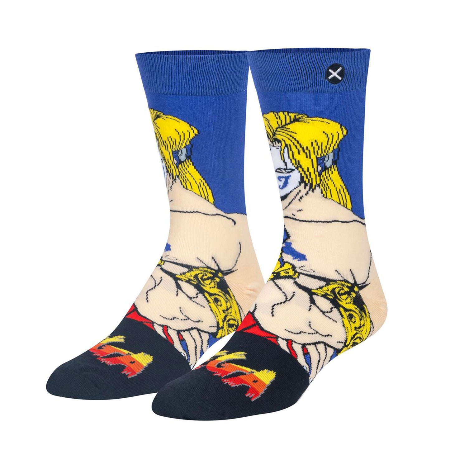 Odd Sox Men's Crew Socks - Vega (Street Fighter II)