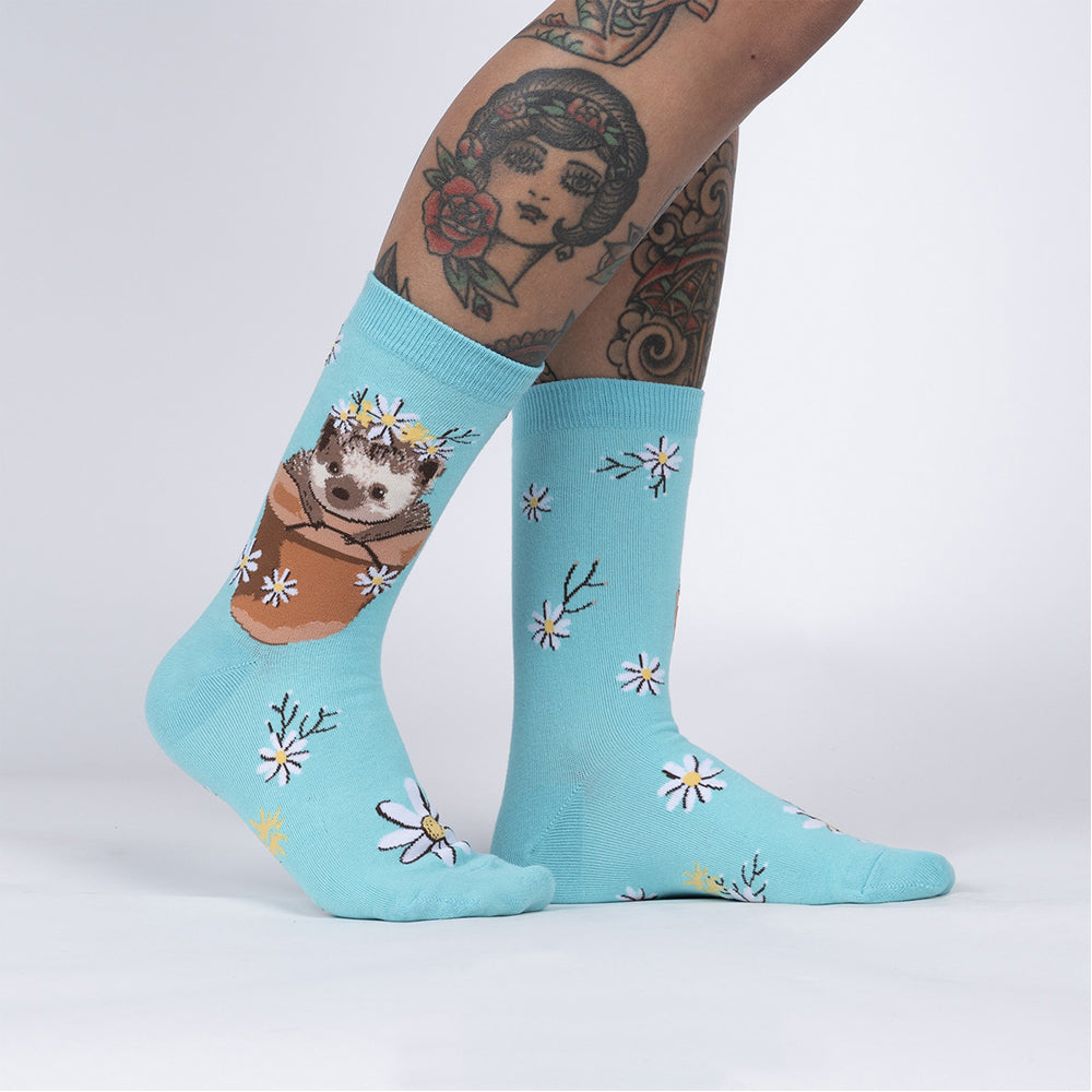 Sock It To Me Women's Crew Socks - My Dear Hedgehog