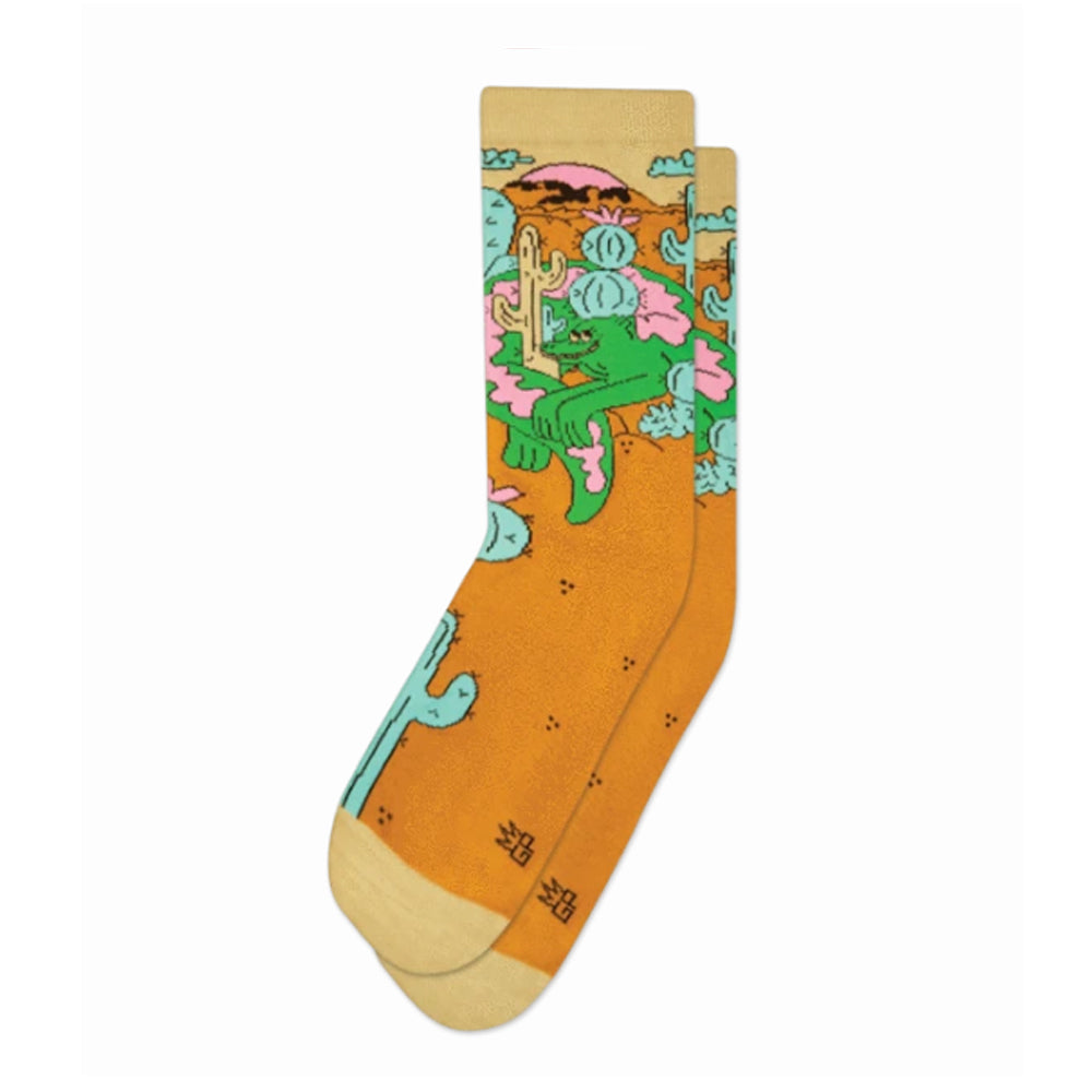 Gumball Poodle Crew Socks – Lazy Lizard (Dreyfus Art)