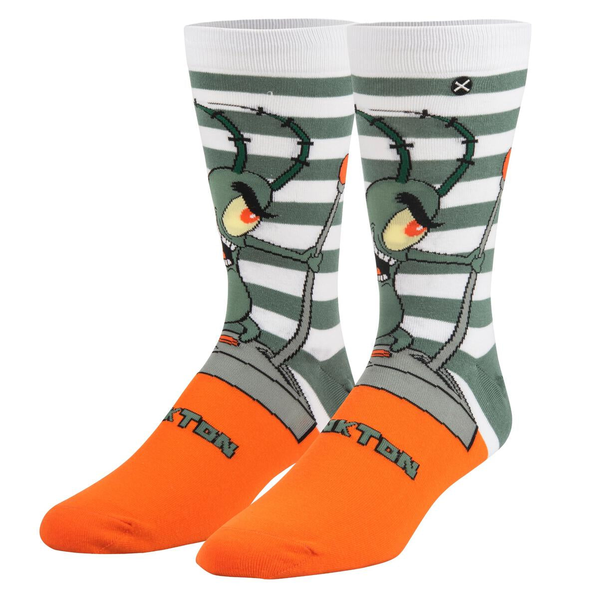 Odd Sox Men's Crew Socks - Plankton (Spongebob)