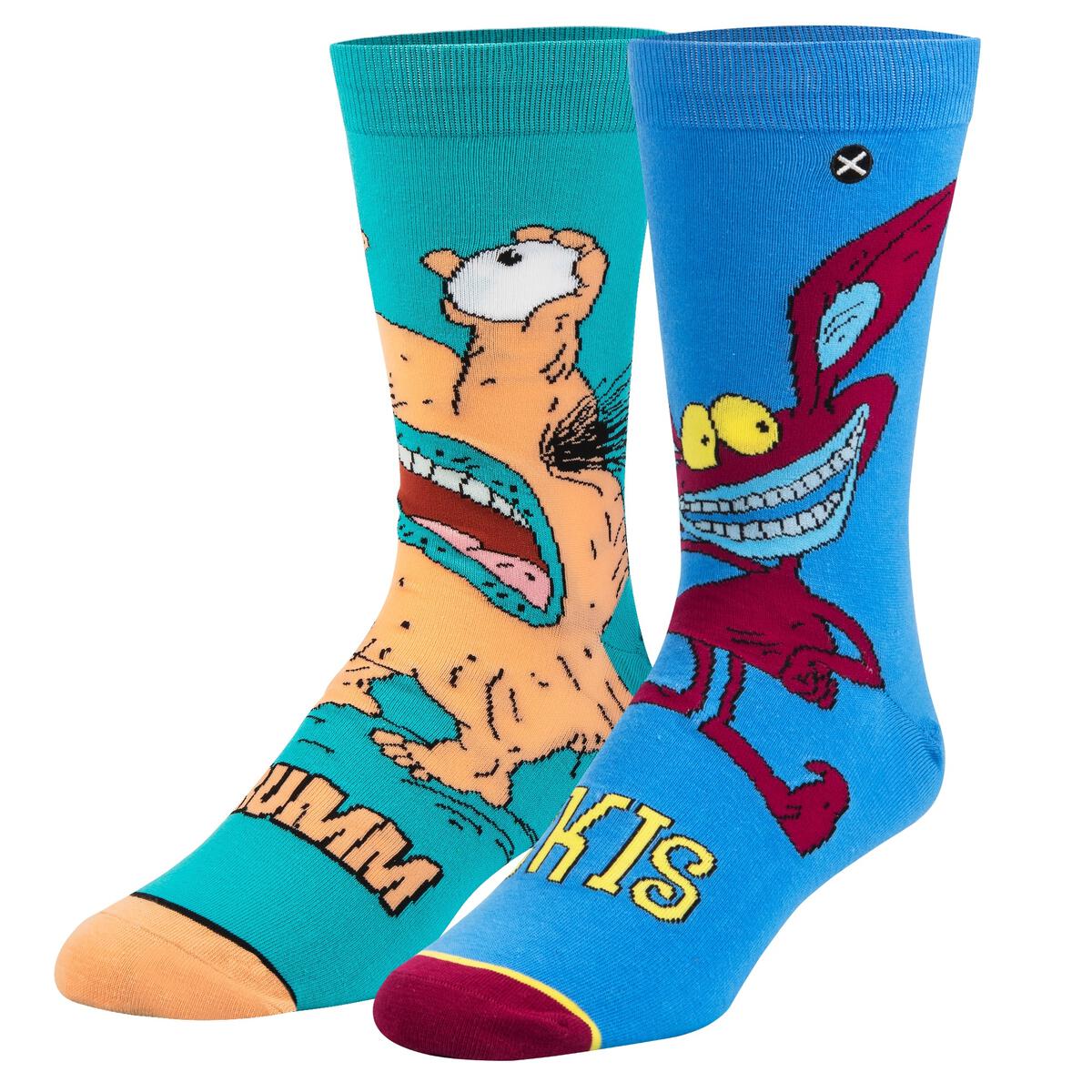 Odd Sox Men's Crew Socks - Ahhh, Real Monsters!