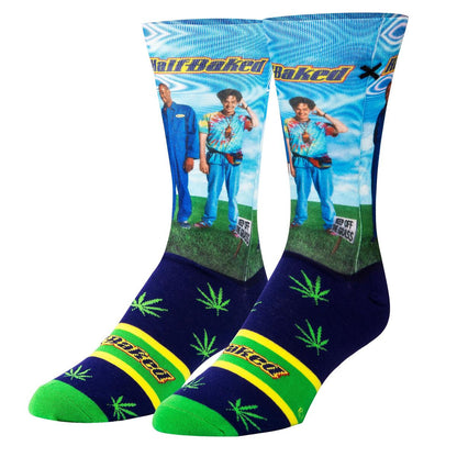 Odd Sox Men's Crew Socks - Thurgood & Brian (Half Baked)